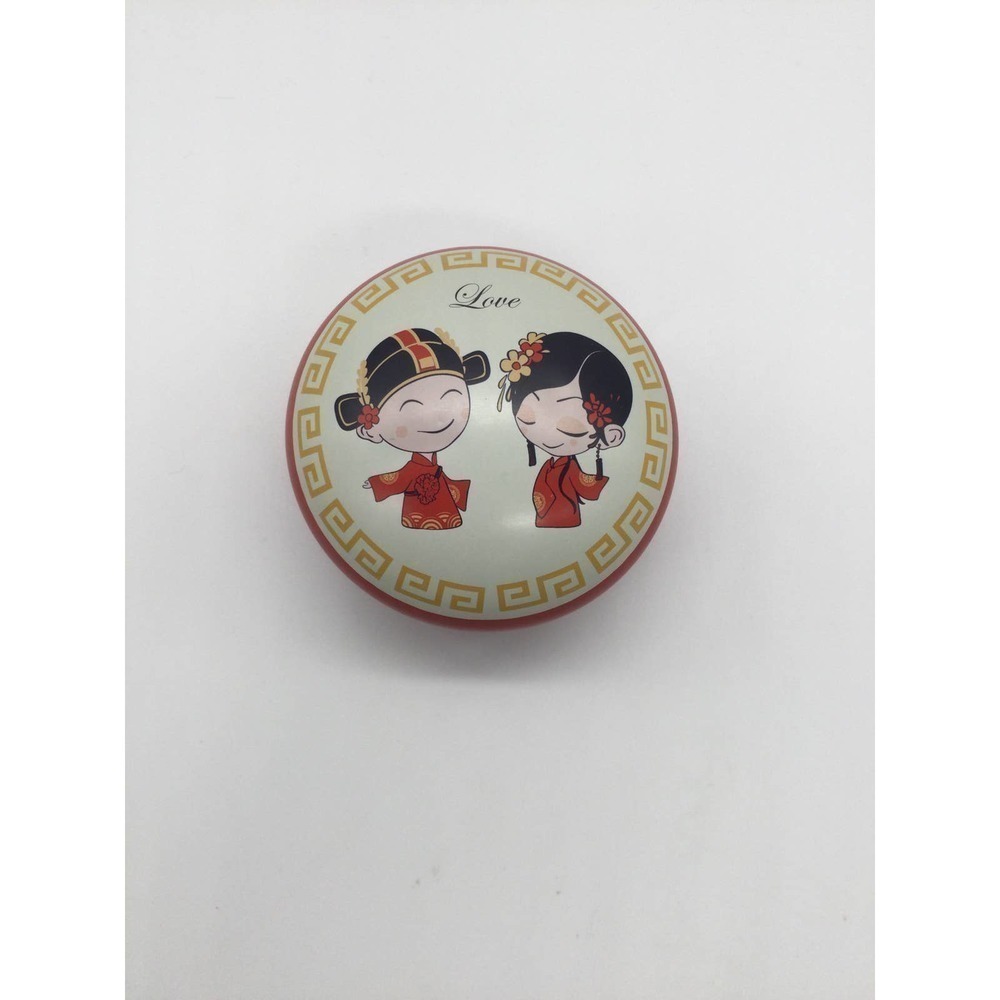 Chinese love tin red boy girl couple traditional Asian oriental Valentine’s gift